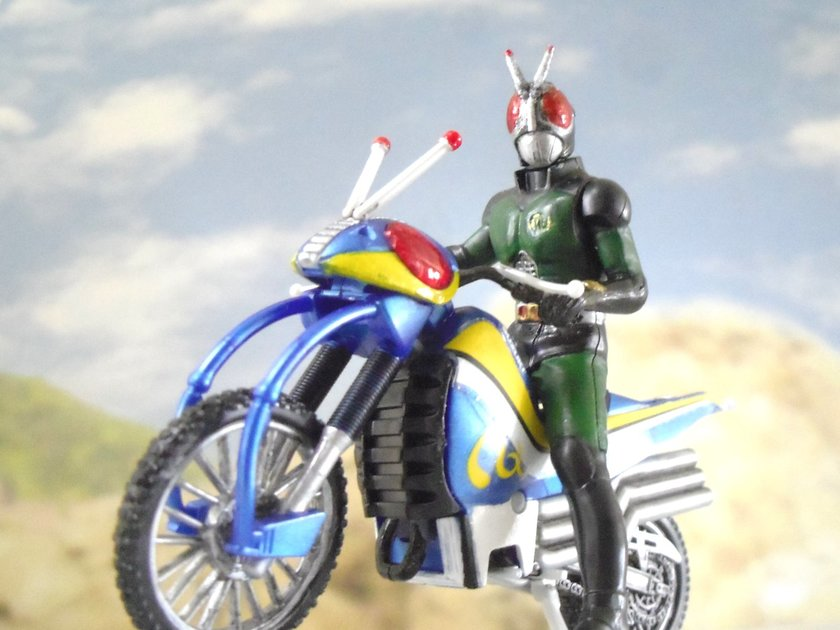 ミニプラ マシンライダーRX アクロバッター 青 仮面ライダーBLACK RX