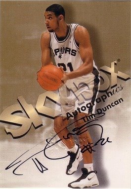 1998-99 Skybox Autographics Tim Duncan