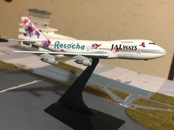 1/500 日本航空 JAL ヘルパ リゾッチャ 747-300 がんばれ