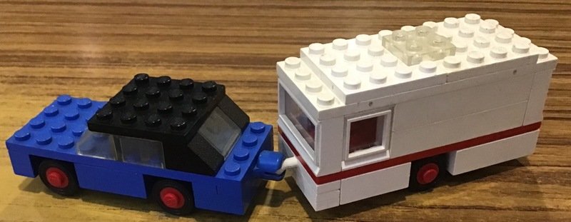 LEGO 656 Car and Caravan クルマとキャンピングカー 1974