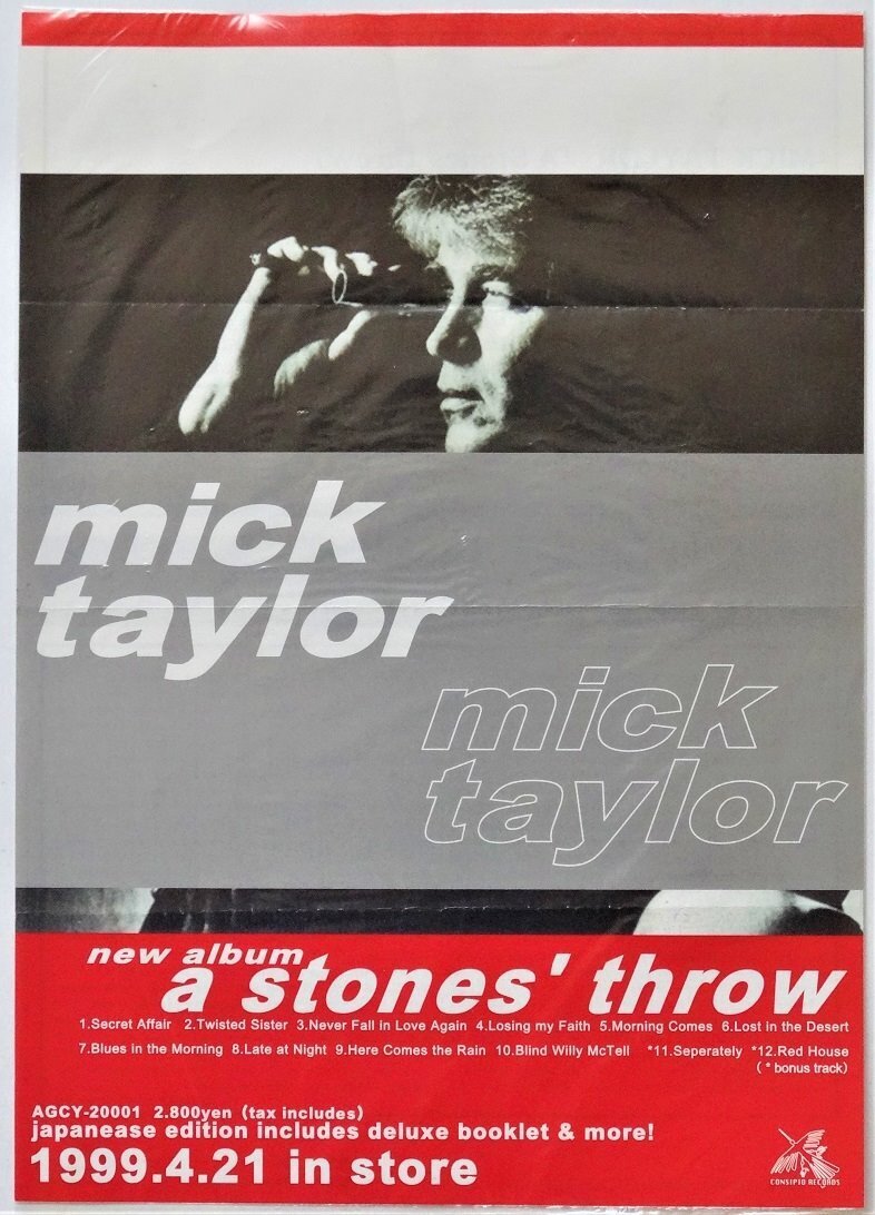 Mick Taylor / A Stones' Throw  Promo Poster