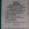 Mazda 787B Winner 24H Du Mans 1991