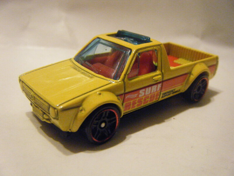 HOTWHEELS/SURF'S UP 5 PACK (USA) VOLKSWAGEN CADDY "SURF RESCUE EMERGENCY SUPPORT VEHICLE"