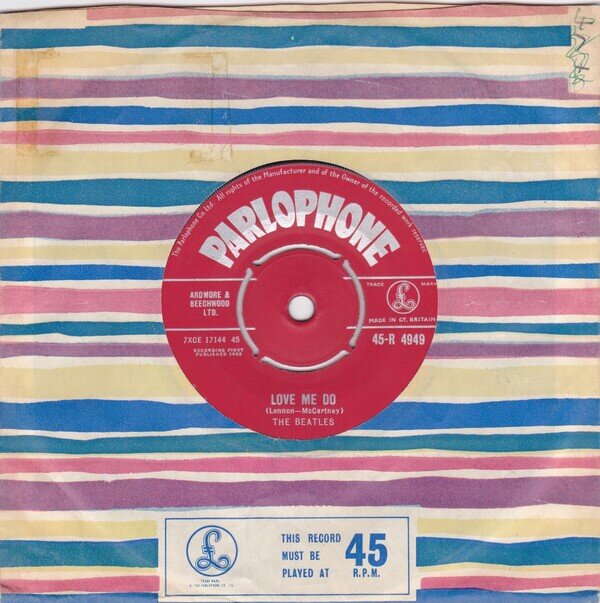 反物 浴衣 ７インチ☆BEATLES☆Love Me Do UK Parlophone オリ