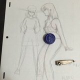 ☆庵野秀明 ☆直筆イラストサイン色紙｜サイン、直筆画