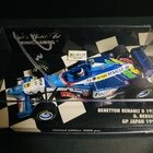 ミニチャンプス　BENETTON RENAULT B197 G.ベルガー　1997日本GP 直筆サイン入り