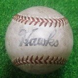 南海ホークス練習球 展示中 in Museum of authentic-baseball