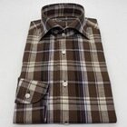 LG 0126 Brown Madras Shirt