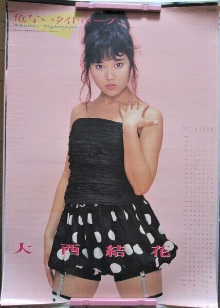 アイドル 1988年 大西結花 コンサートツアー パンフレット カタログ アイドル 1988年 大西結花 コンサートツアー パンフレット カタログ