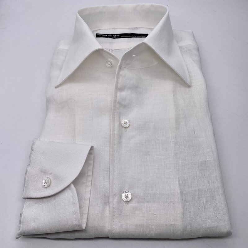 LG 0505 White Linen Shirt