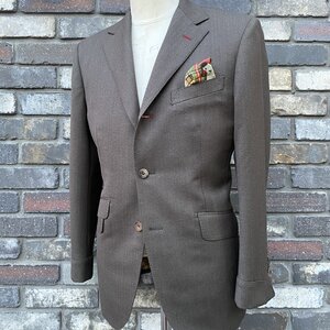 LG 0585 Brown Green Cavalry Twill Suit