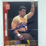 新日本プロレス 木戸修 直筆サインカード プロレスカード BANDAI