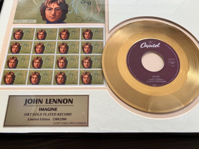 lmagine 切手&ゴールドレコード
