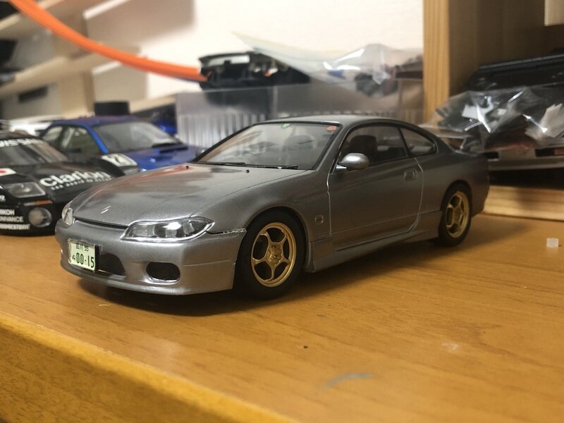 フジミ　日産　シルビア　S15 プラモデル　完成品