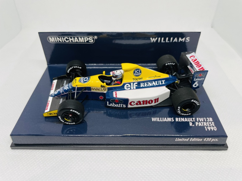 ミニチャンプス 1/43 ウィリアムズ ルノー FW13B 1990