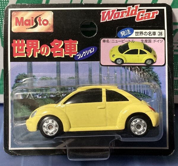 ディーラー特注 1/43 フォルクスワーゲン ザ・ビートル 黄色 ディーラー特注 1/43 フォルクスワーゲン ザ・ビートル 黄色