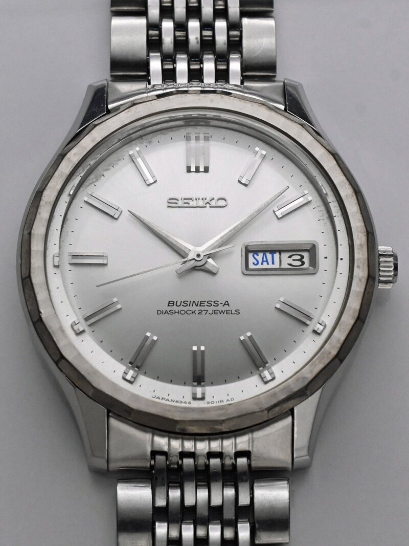 セイコービジネス－Ａ 27石 防水 ステンレスケース Fタイプ SEIKO BUSINESS-A 8346-9010