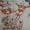 ウルトラマン・帰ってきたウルトラマン・南村乔之さんの肉筆イラスト原画