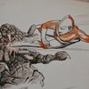 ウルトラマン・帰ってきたウルトラマン・南村乔之さんの肉筆イラスト原画