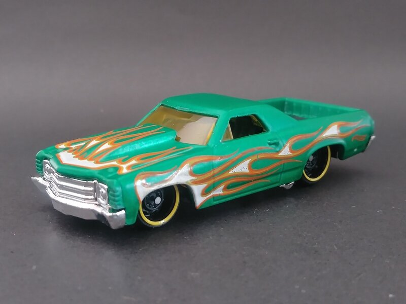 '71 El Camino 2019	HW Flames Satin Green