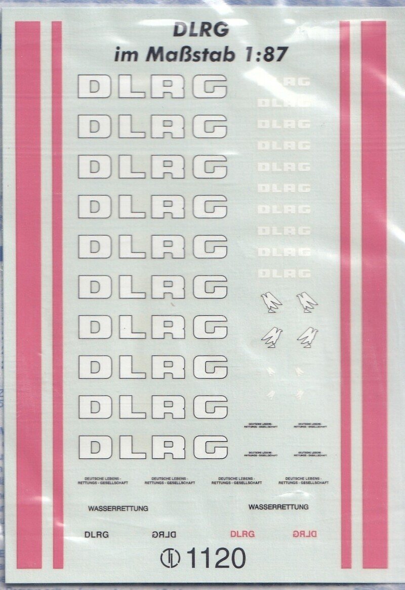 TRUCK-LINE DECALS (ISERLOHN,GERMANY)  DLRG DECALS