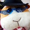 ドットサングラス　ブルー