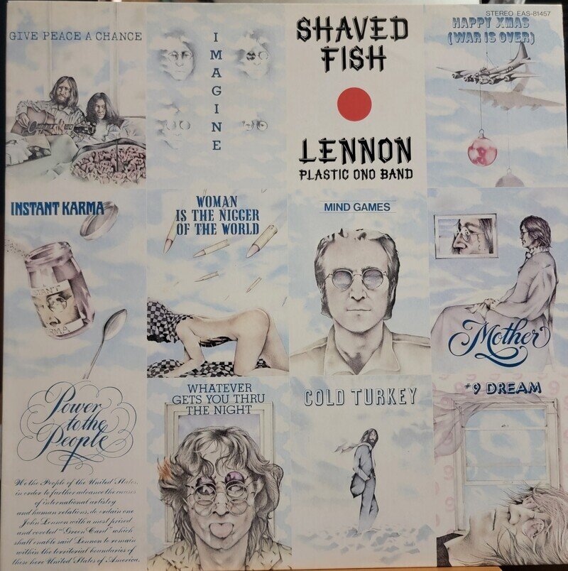 ジョン・レノン　Jhon Lennon ベストアルバム　SHAVED FISH