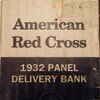 ERTL 1/25 (USA)  1932 FORD PANEL DELIVERY AMERICAN RED CROSS "MOBILE DISASTER UNIT" BANK (MEXCO MADE)