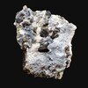 ベスブ石・石膏 (vesuvianite/gypsum)　秩父鉱山 橋掛沢　#0053