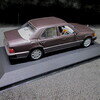 Mercedes-Benz 400E 1992 w/ Antenna  Purple Metallic