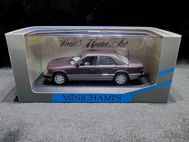 Mercedes-Benz 400E 1992 w/ Antenna  Purple Metallic