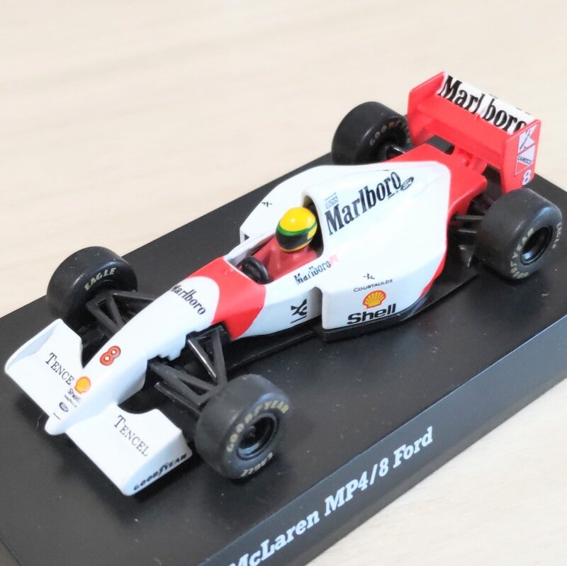 京商CVS-57 1/64 McLaren MP4/8 Ford SENNA（ﾃﾞｶｰﾙ改)