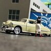 PIN-UP GIRLS with 1950 OLDSMOBILE 88