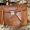 Galen Leather 5本差しジップペンケース