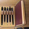 Galen Leather 5本差しジップペンケース
