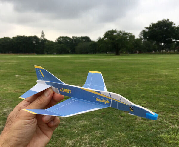 F4 ﾌｧﾝﾄﾑ ﾌﾞﾙｰｴﾝｼﾞｪﾙｽ 1番機 【型紙にPCで彩色】