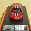 FERRARI F8 TRIBUTO (Candy red × Yellow stripe)1/64 XF Model