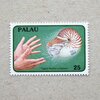 1988 Palau オウムガイ調査の切手