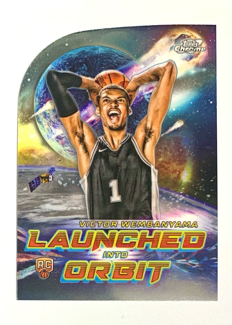 2023-24 Topps Cosmic Chrome Basketball Launched Into Orbit (1:6 packs.) LIO-1 Victor Wembanyama, San Antonio Spurs