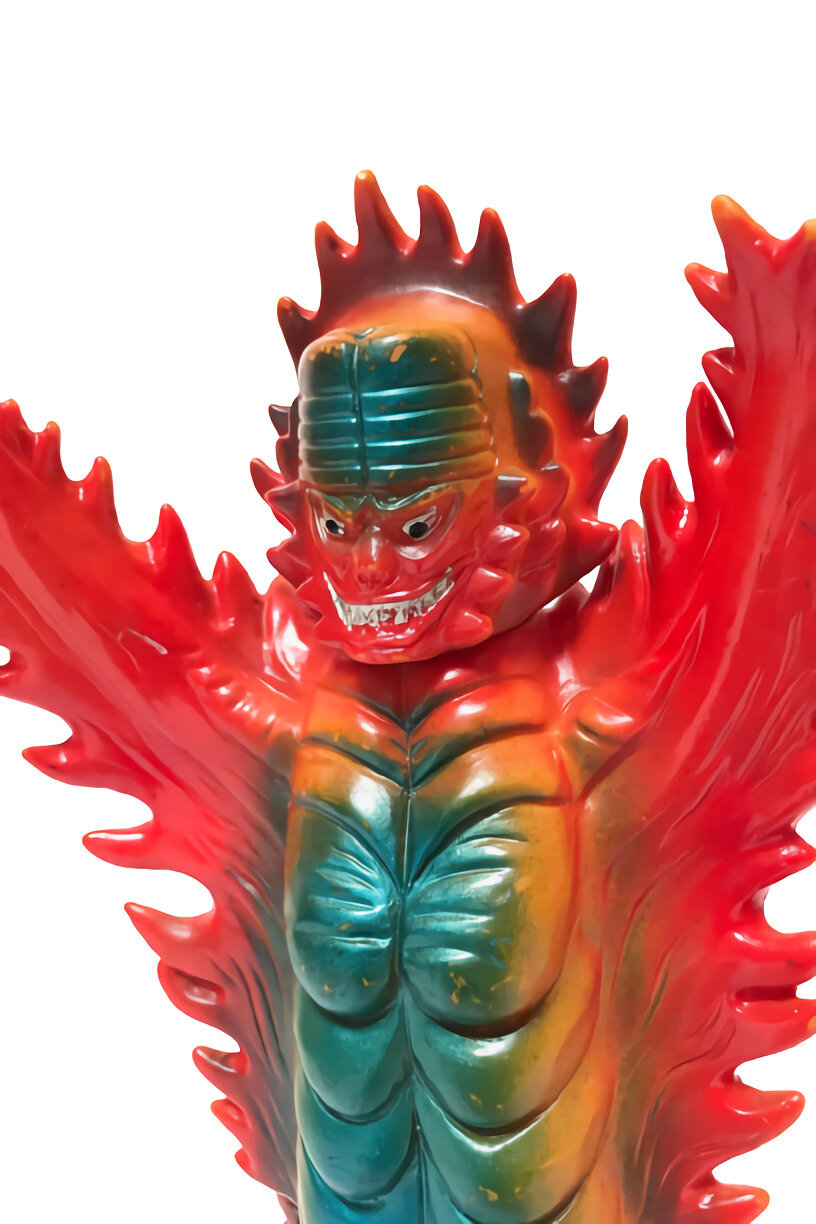 正式的 ☆ 当時物 約 怪獣 キティファイヤー(ミラーマン) ソフビ