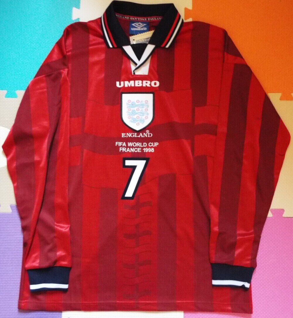 イングランド代表（A） 1998年 フランスW杯 展示中 in Museum
