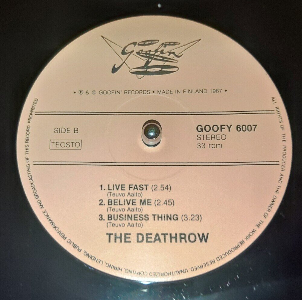 激レア！DEATHROW/Thirsty Beat//ネオロカビリーサイコ レコード