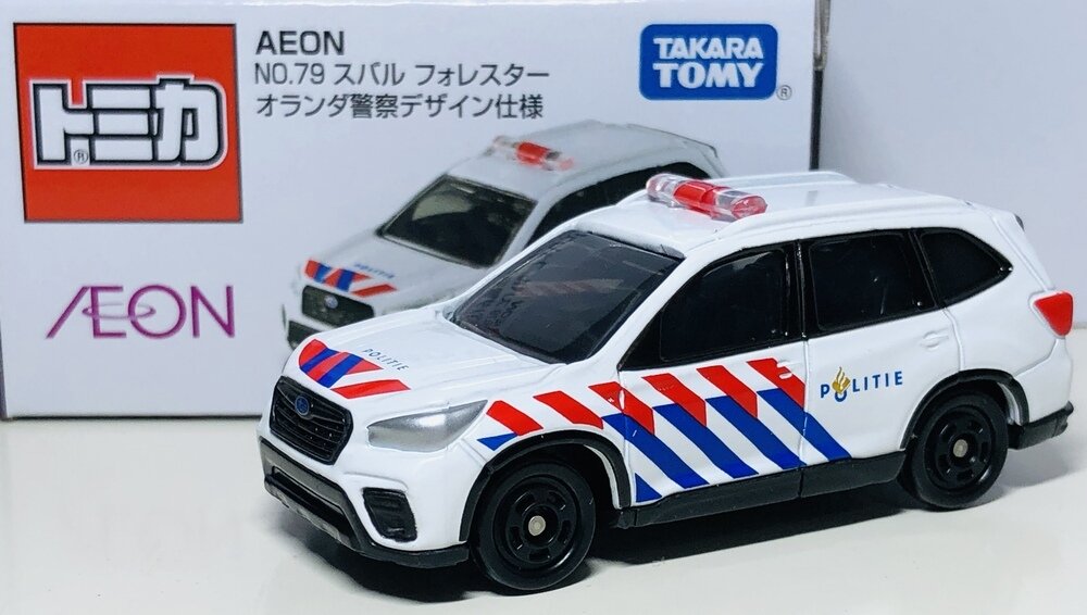 小物などお買い得な福袋 トミカ No.115-6 オランダ警察 No.79 AEON フォレスター スバル ミニカー
