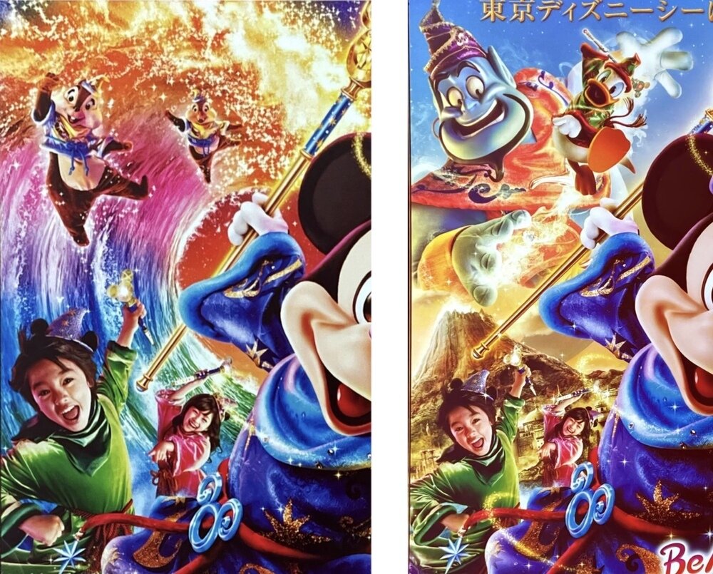 ☆ディズニー ミレニアム ポスター 2001 ミッキー ミニー 時の