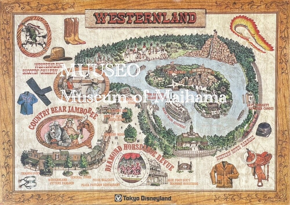1985年 東京ディズニーランド地図 ヴィンテージ MEETTHE WORLD