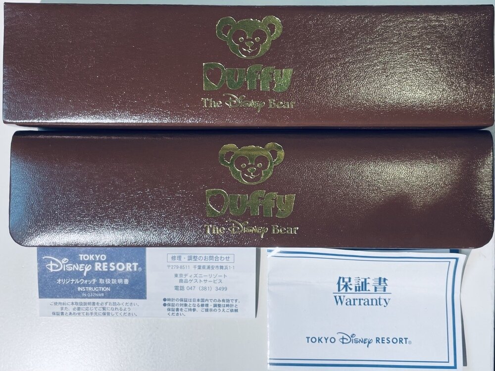 美品】香港ディズニー ディズニー ダッフィー 時計 腕時計
