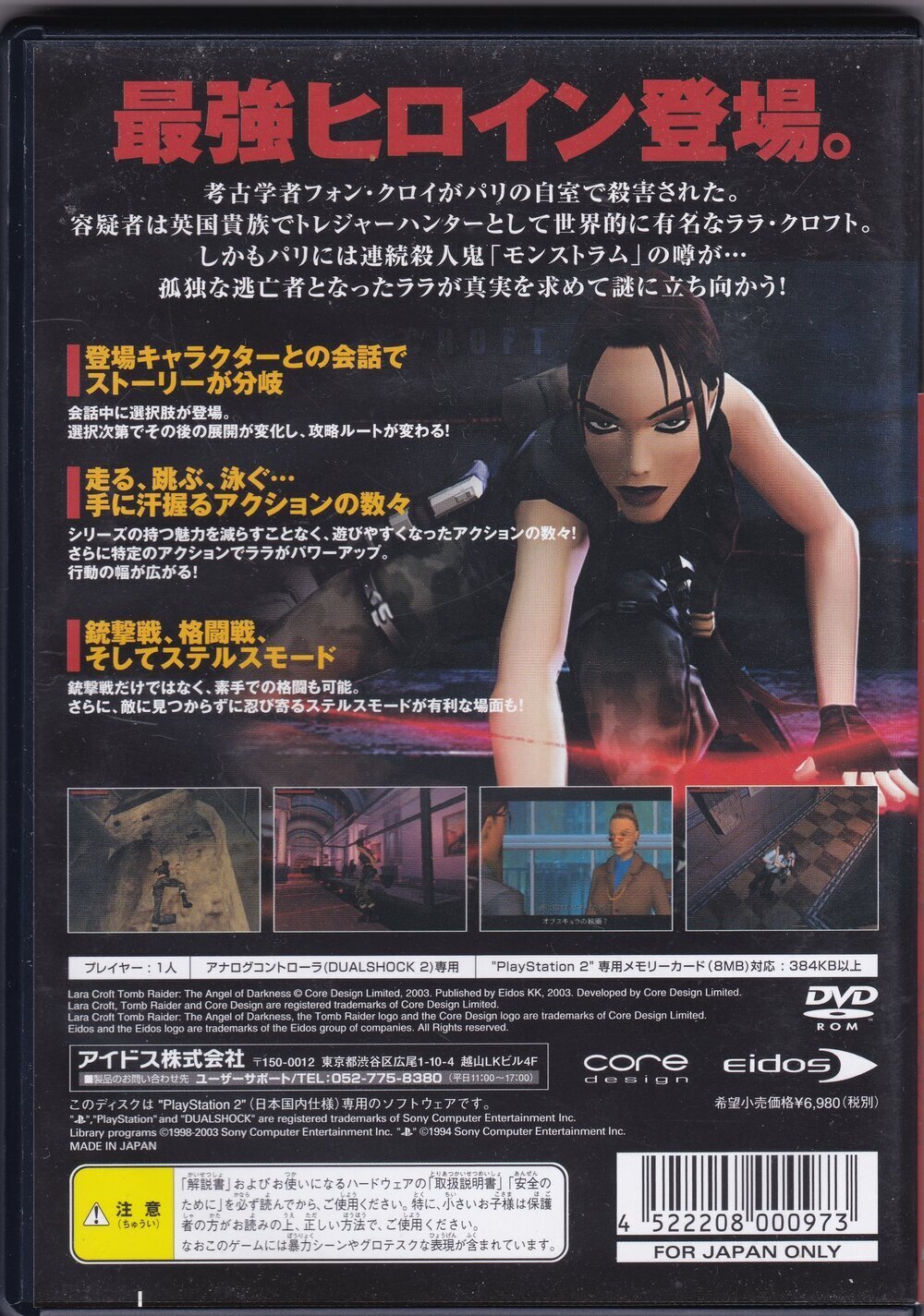 トゥームレイダー 美しき逃亡者 PS2 ゲームソフト 展示中 in