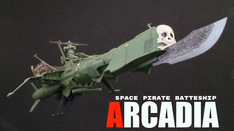 SPACE PIRATE BATTLESHIP ARCADIA (HASEGAWA 1:2500)