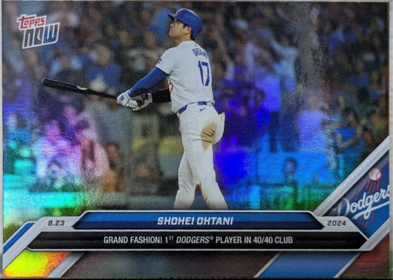 大谷翔平選手 2024 Topps Now Shohei Ohtani 584SP 40/40 Club Foil Variation